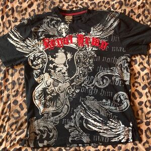 ROYAL ARMY FAT STITCH Y2K MALL GOTH TEE AMZING QUALITY